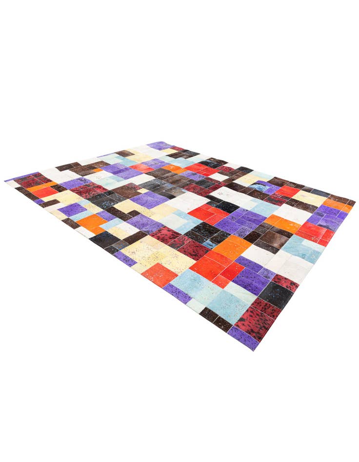 Detail image of  8' x 9' 10 Cowhide Stocks Rug