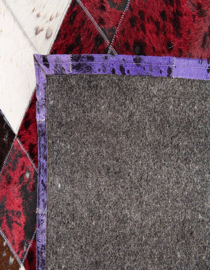 Detail image of  8' x 9' 10 Cowhide Stocks Rug