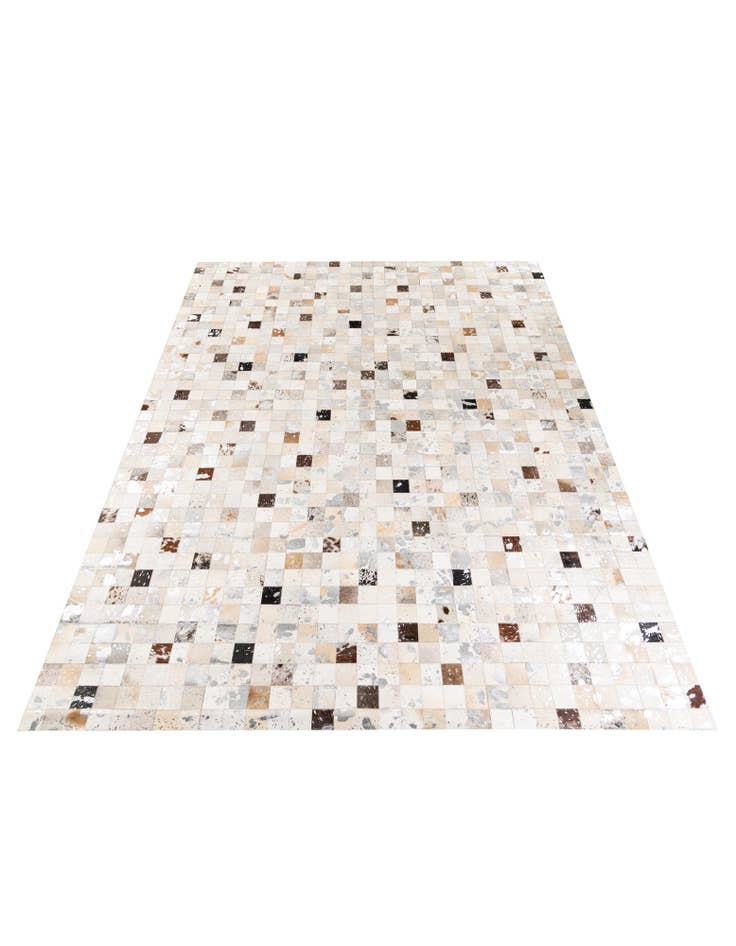 Detail image of  7' 11 x 9' 11 Cowhide Stocks Rug