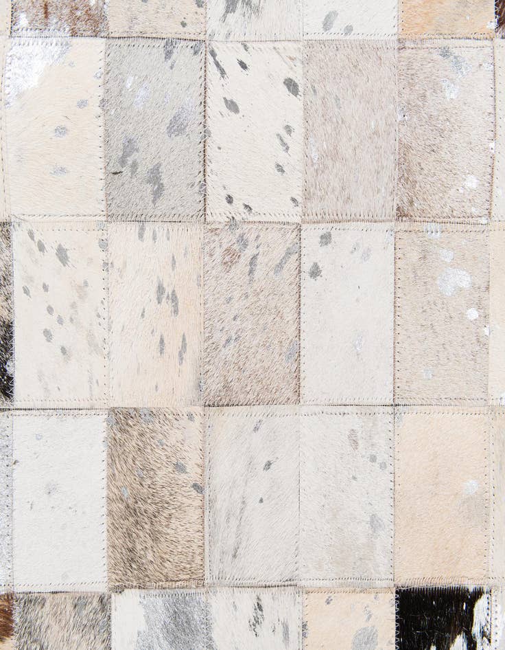 Detail image of  7' 11 x 9' 11 Cowhide Stocks Rug