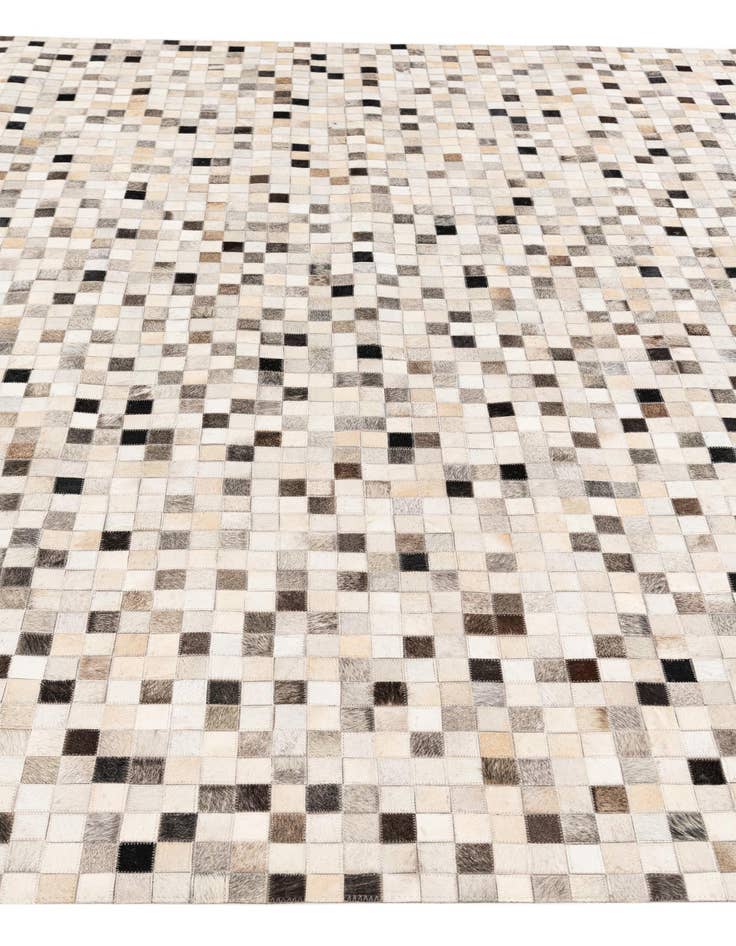 Detail image of  8' 1 x 9' 11 Cowhide Stocks Rug