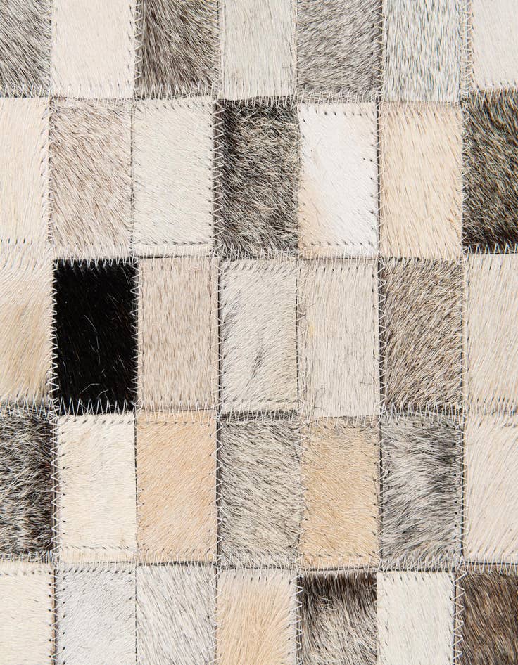 Detail image of  8' 1 x 9' 11 Cowhide Stocks Rug