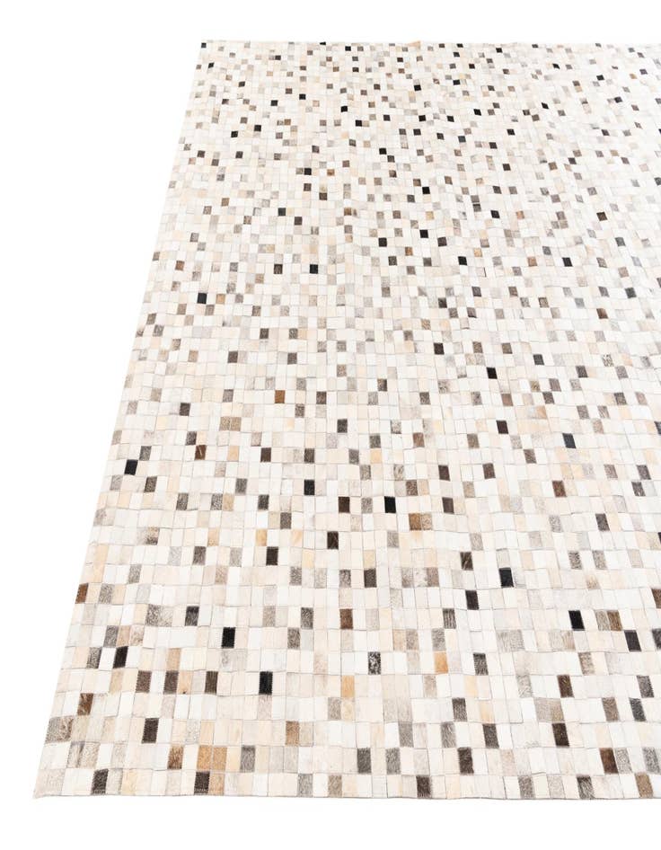 Detail image of  8' 1 x 10' Cowhide Stocks Rug