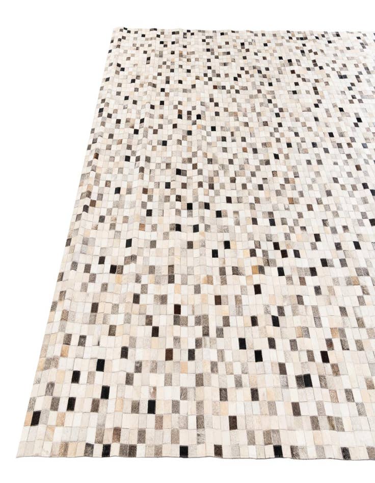 Detail image of  8' x 9' 10 Cowhide Stocks Rug