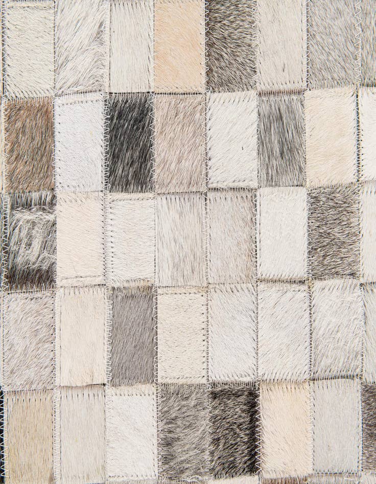 Detail image of  8' x 9' 10 Cowhide Stocks Rug