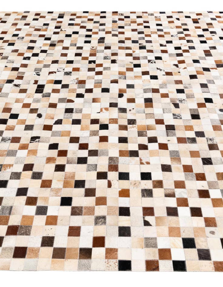 Detail image of  8' 1 x 9' 10 Cowhide Stocks Rug