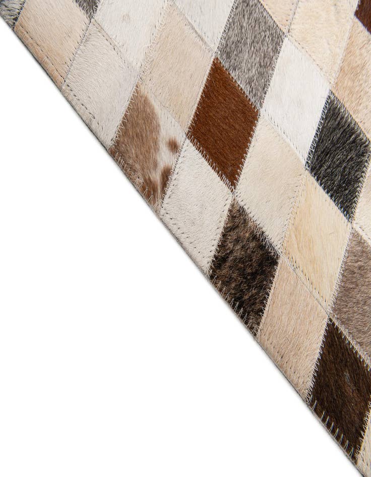 Detail image of  8' 1 x 9' 10 Cowhide Stocks Rug