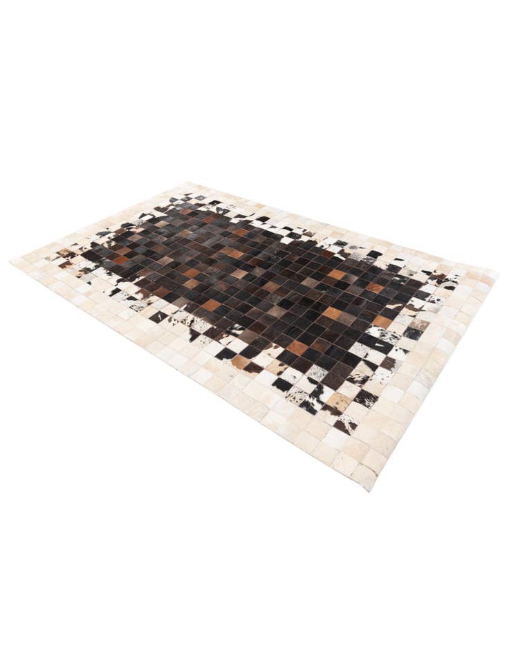 Detail image of  5' x 7' 9 Cowhide Stocks Rug