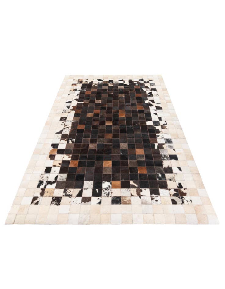Detail image of  5' x 7' 9 Cowhide Stocks Rug