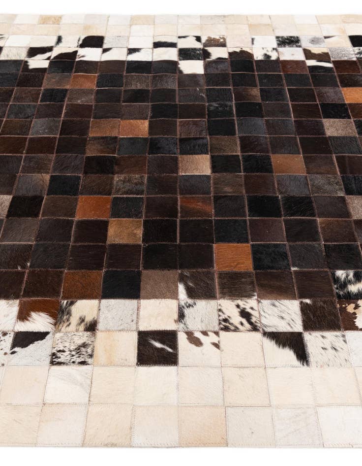 Detail image of  5' x 7' 9 Cowhide Stocks Rug