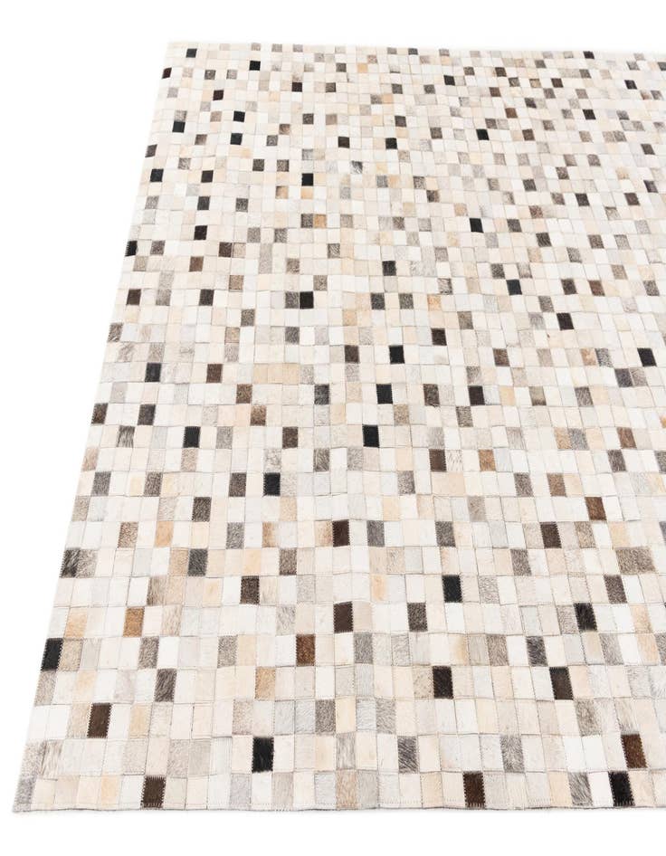 Detail image of  5' x 7' 11 Cowhide Stocks Rug