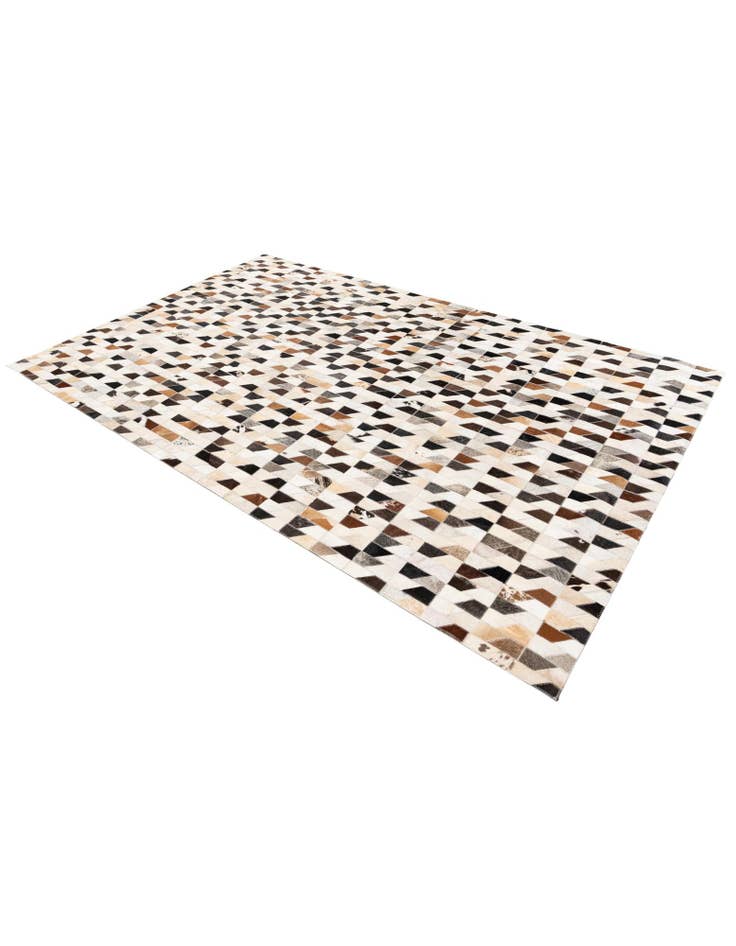Detail image of  5' x 8' Cowhide Stocks Rug