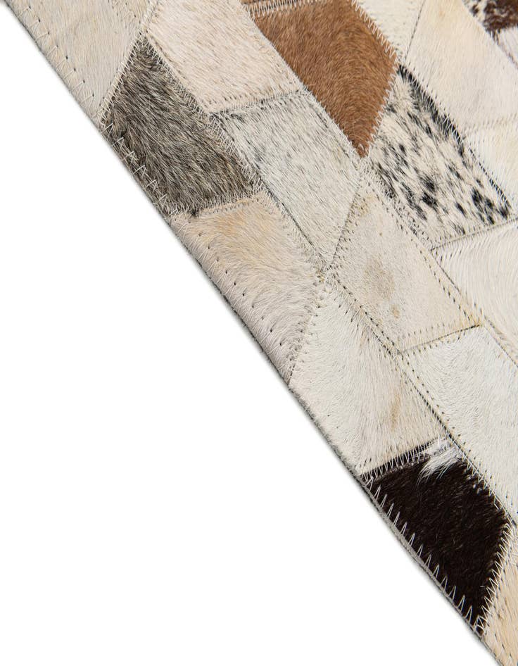 Detail image of  5' x 8' Cowhide Stocks Rug