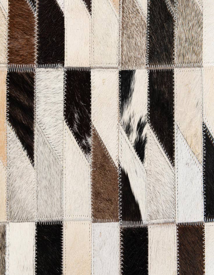 Detail image of  5' x 8' Cowhide Stocks Rug