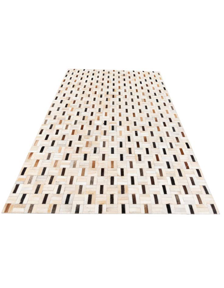 Detail image of  5' 1 x 8' Cowhide Stocks Rug