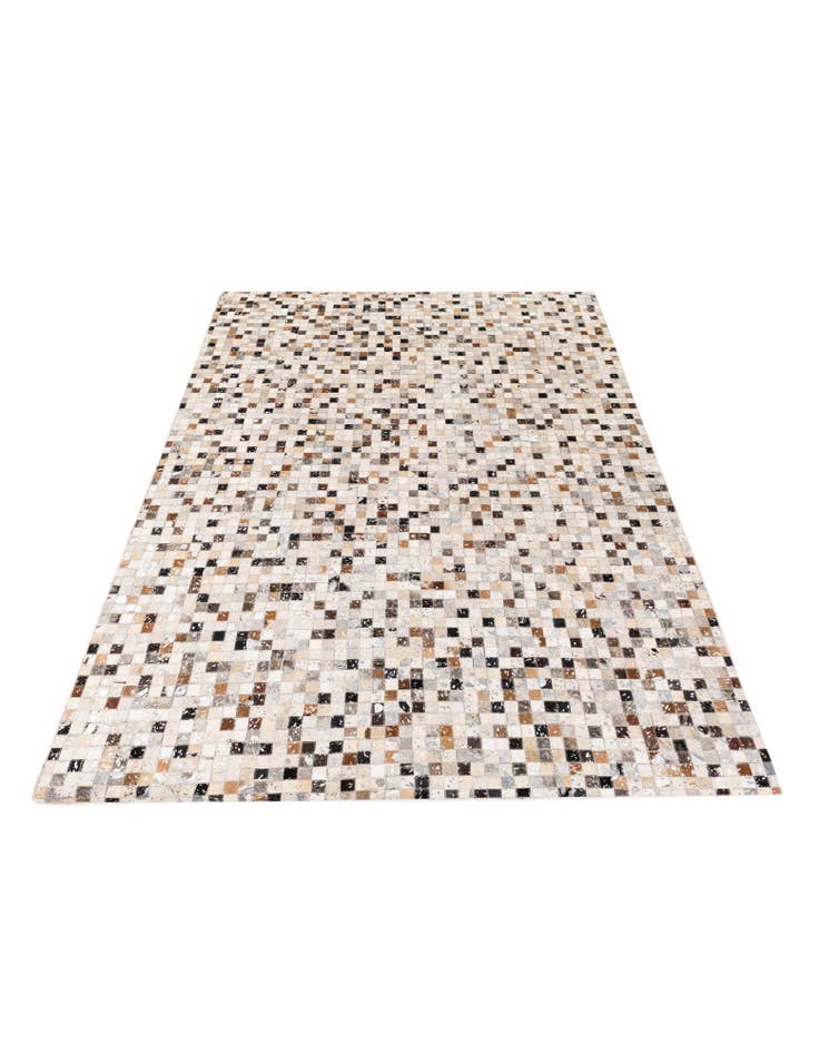 Detail image of  5' 4 x 7' 6 Cowhide Stocks Rug