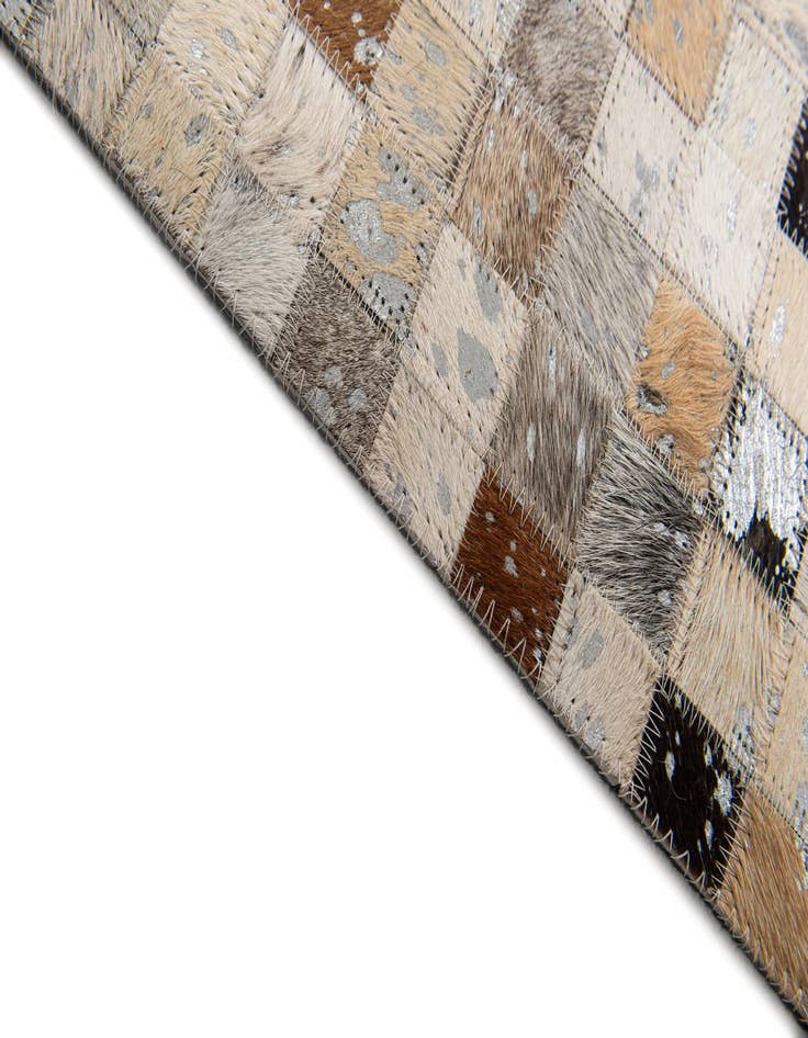 Detail image of  5' 4 x 7' 6 Cowhide Stocks Rug