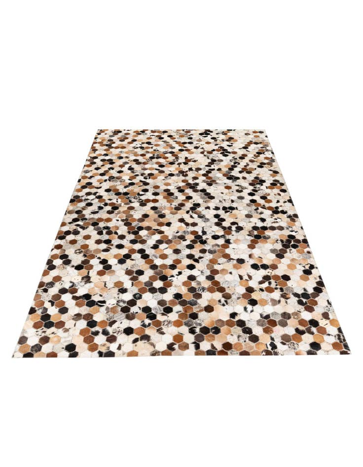 Detail image of  5' x 7' 10 Cowhide Stocks Rug