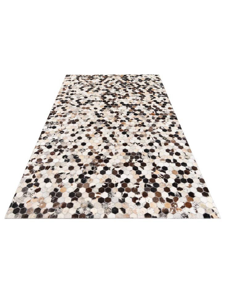 Detail image of  5' x 8' Cowhide Stocks Rug