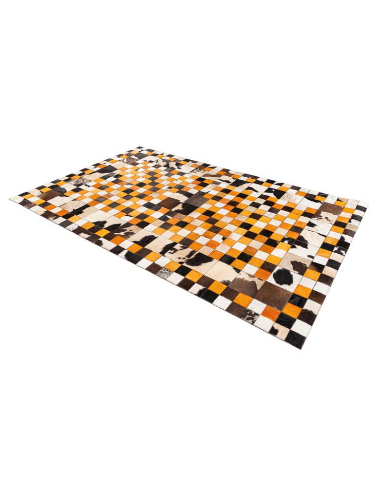 Detail image of  5' x 8' 1 Cowhide Stocks Rug