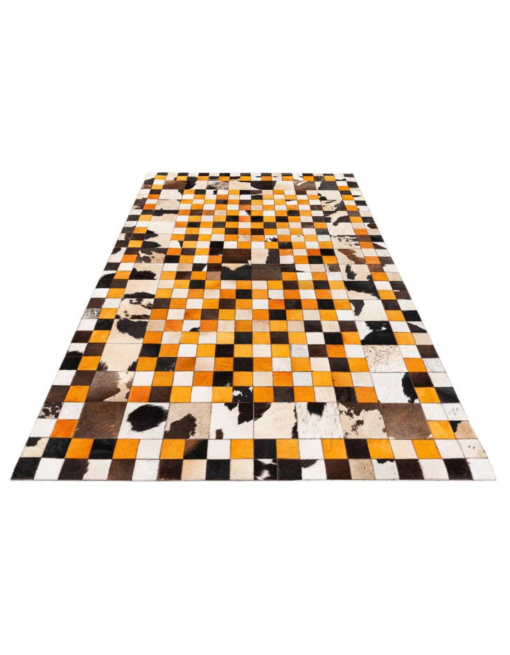 Detail image of  5' x 8' 1 Cowhide Stocks Rug