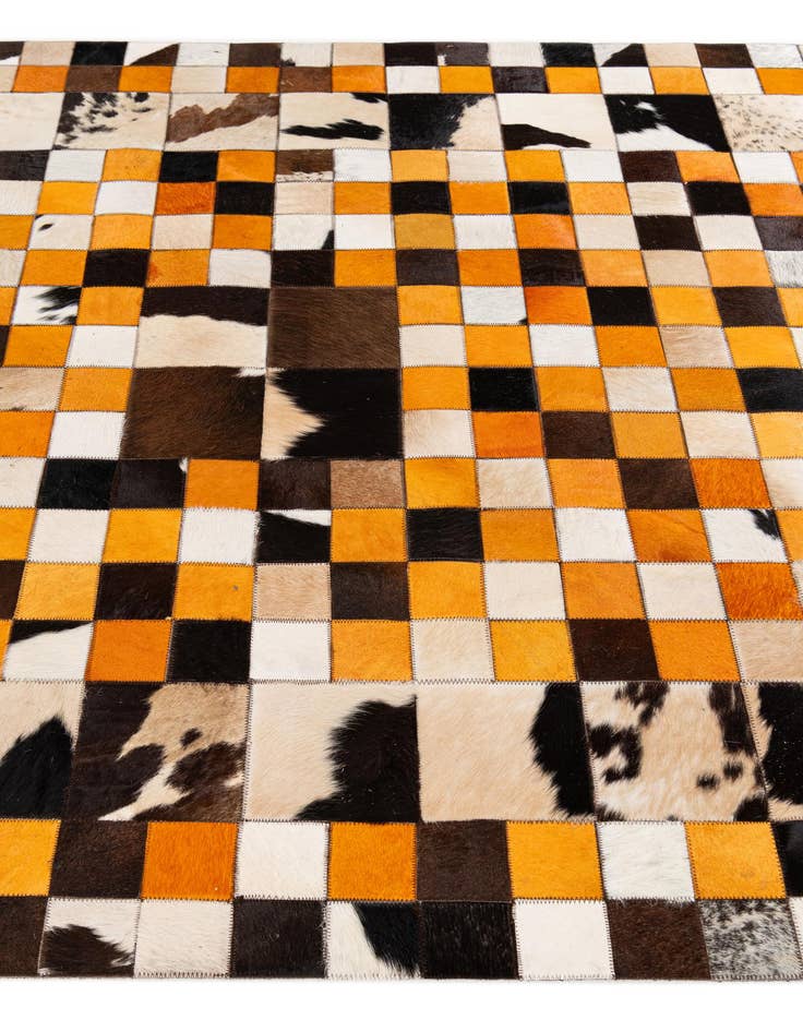 Detail image of  5' x 8' 1 Cowhide Stocks Rug