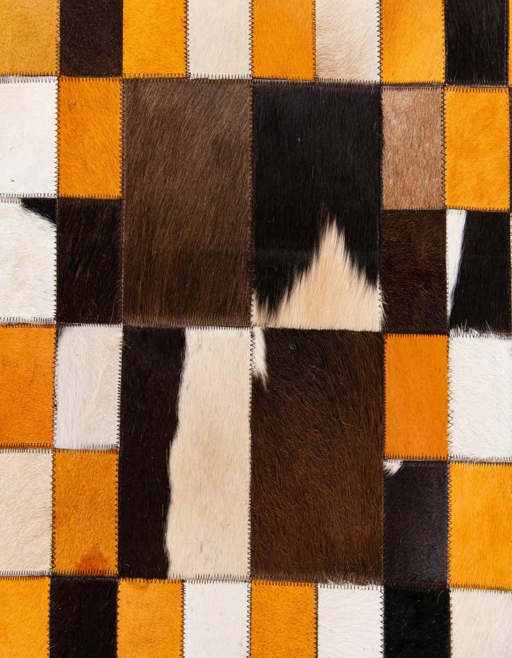Detail image of  5' x 8' 1 Cowhide Stocks Rug