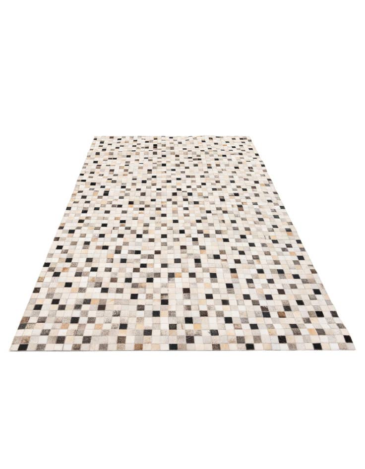 Detail image of  5' 1 x 8' Cowhide Stocks Rug