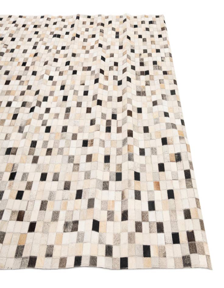 Detail image of  5' 1 x 8' Cowhide Stocks Rug