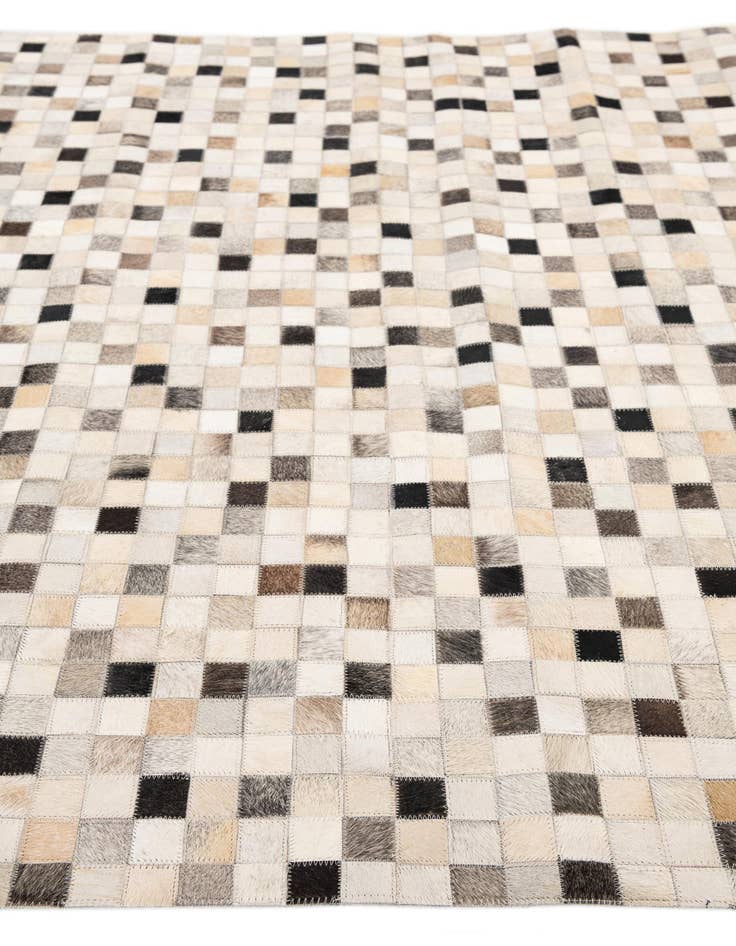 Detail image of  5' 1 x 8' Cowhide Stocks Rug