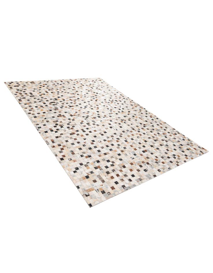 Detail image of  5' 3 x 7' 6 Cowhide Stocks Rug