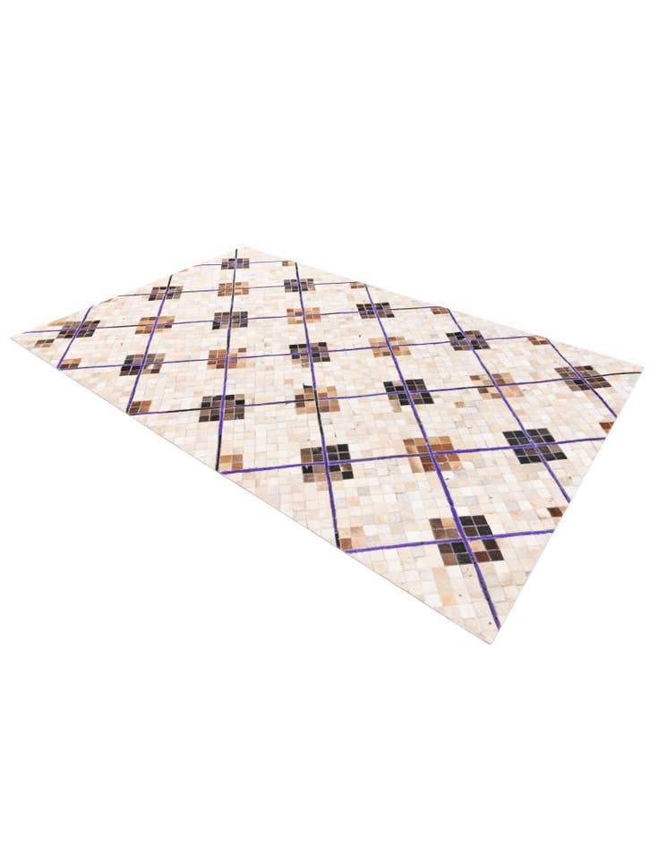 Detail image of  5' x 7' 11 Cowhide Stocks Rug