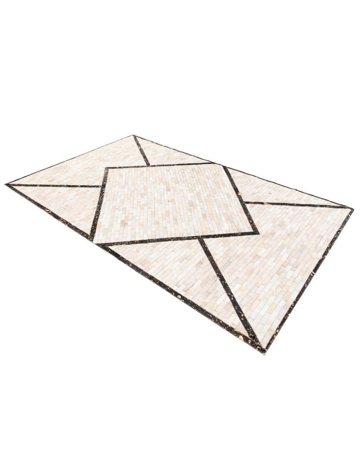 Detail image of  5' x 8' Cowhide Stocks Rug