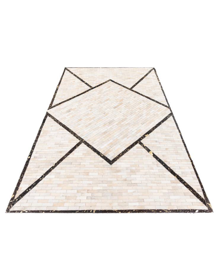 Detail image of  5' x 8' Cowhide Stocks Rug