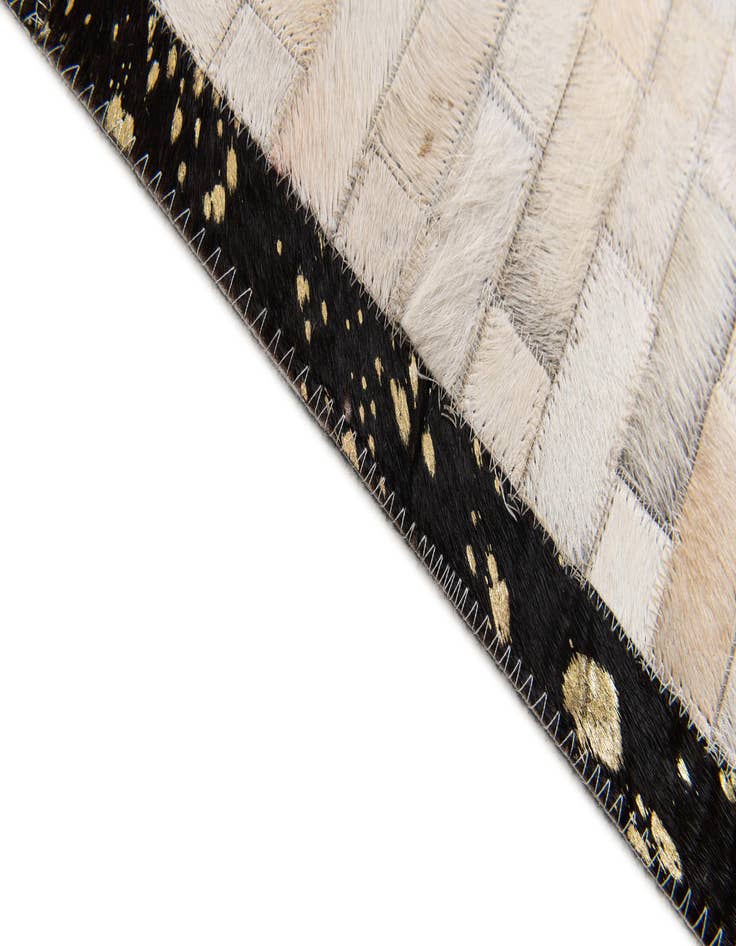 Detail image of  5' x 8' Cowhide Stocks Rug