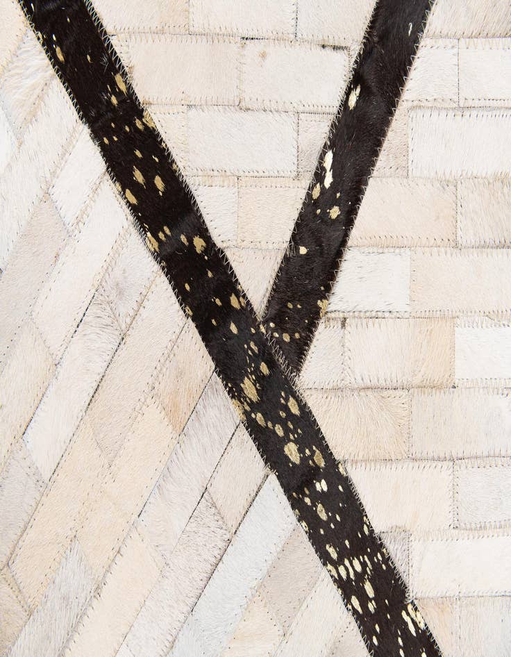 Detail image of  5' x 8' Cowhide Stocks Rug