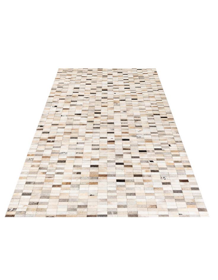 Detail image of  5' 1 x 7' 11 Cowhide Stocks Rug