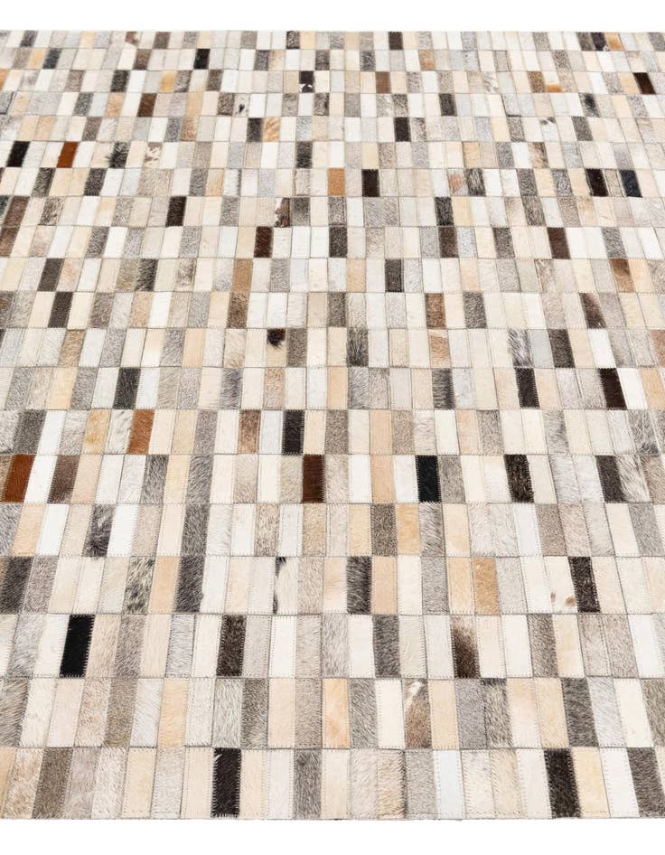 Detail image of  5' 1 x 8' Cowhide Stocks Rug