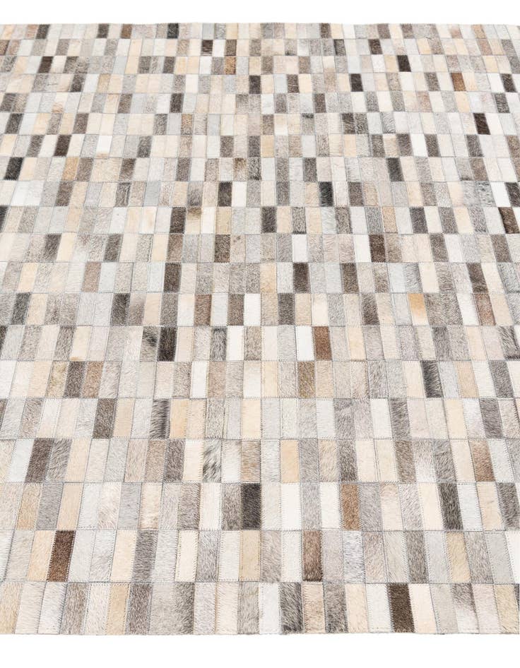 Detail image of  5' x 8' Cowhide Stocks Rug