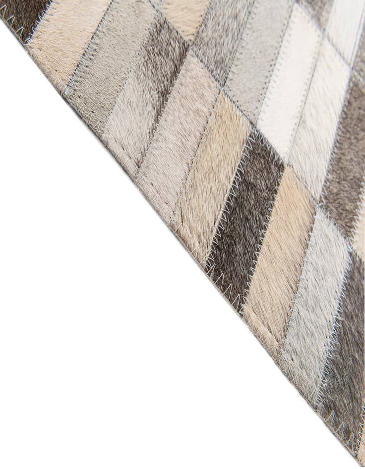 Detail image of  5' x 8' Cowhide Stocks Rug