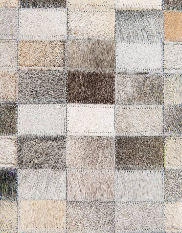 Detail image of  5' x 8' Cowhide Stocks Rug