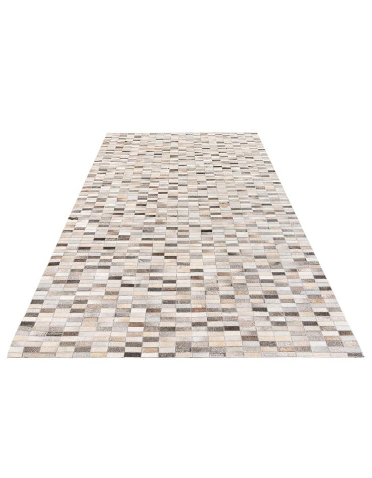 Detail image of  5' 3 x 8' Cowhide Stocks Rug