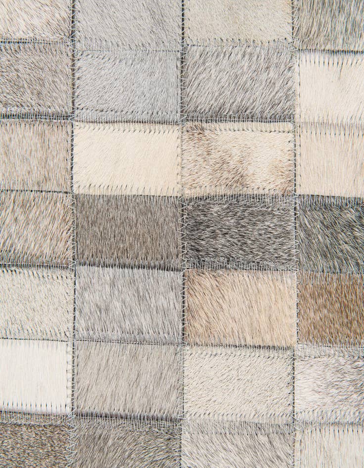 Detail image of  5' 3 x 8' Cowhide Stocks Rug