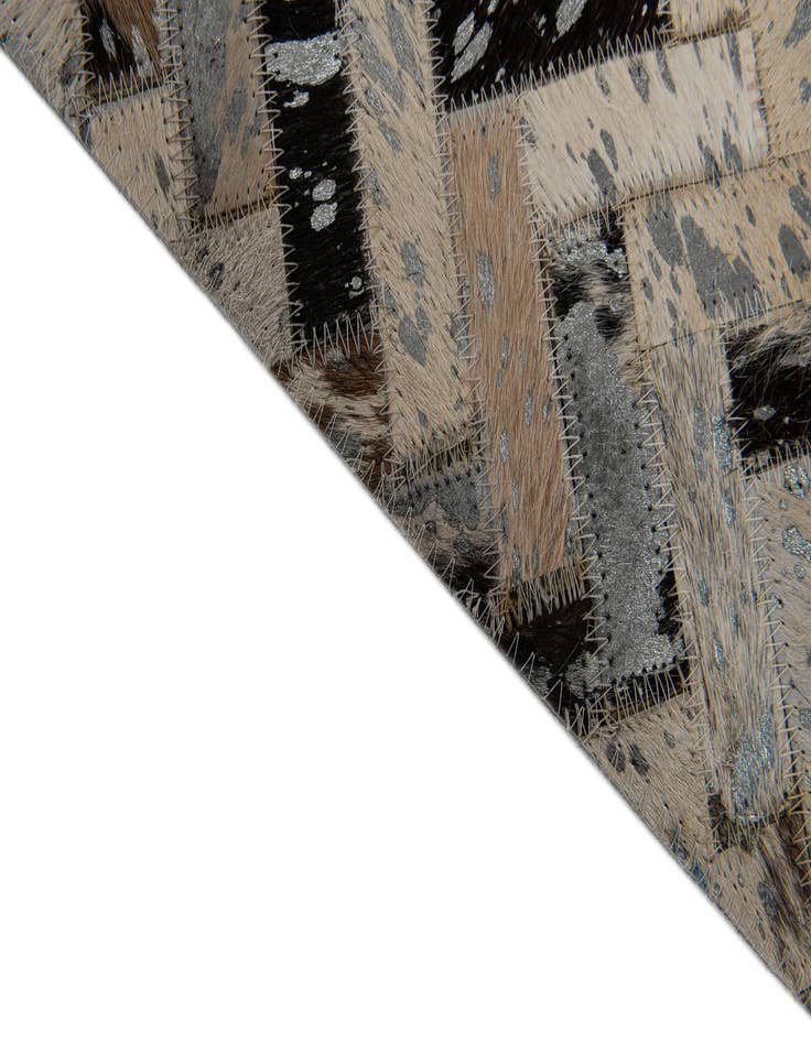 Detail image of  5' x 7' 7 Cowhide Stocks Rug