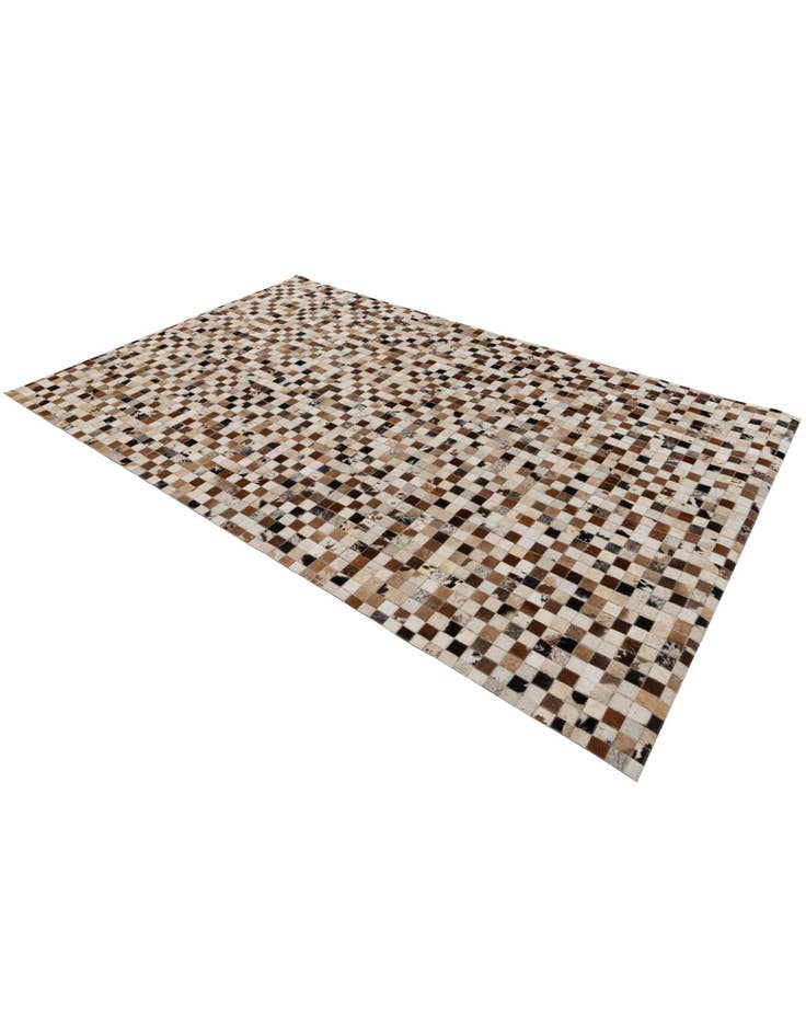 Detail image of  5' 1 x 8' Cowhide Stocks Rug