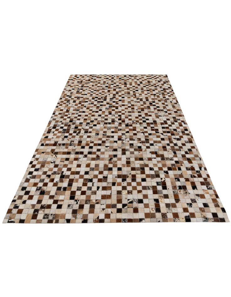 Detail image of  5' 1 x 8' Cowhide Stocks Rug