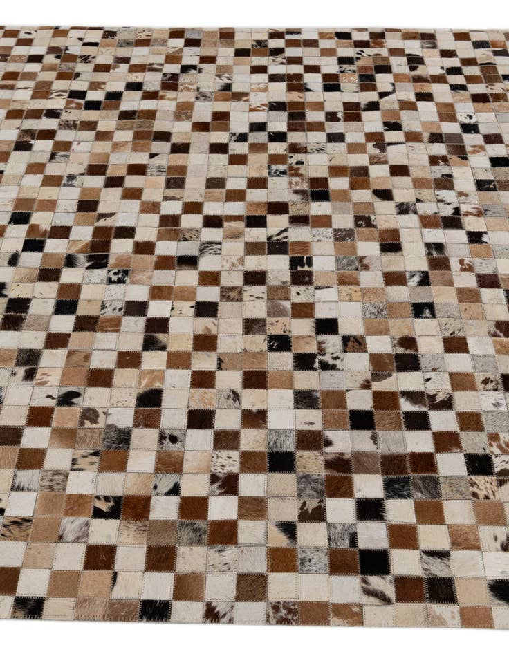 Detail image of  5' 1 x 8' Cowhide Stocks Rug