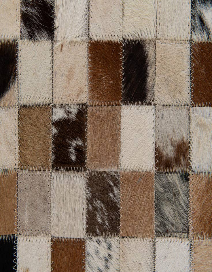 Detail image of  5' 1 x 8' Cowhide Stocks Rug