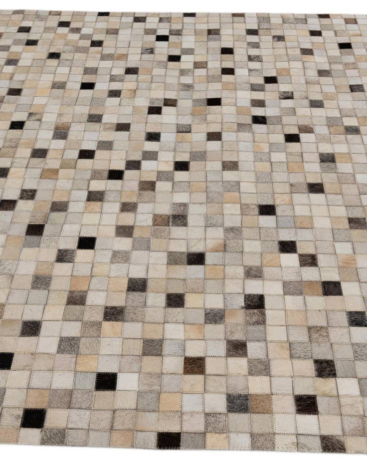 Detail image of  5' x 8' Cowhide Stocks Rug