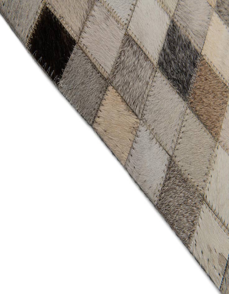 Detail image of  5' x 8' Cowhide Stocks Rug